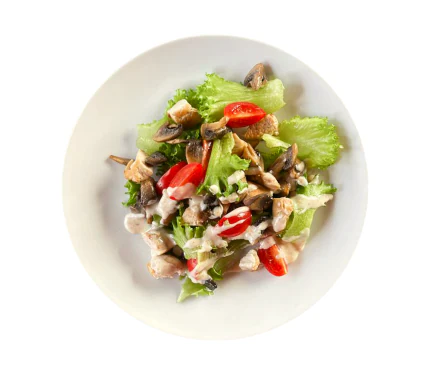 Салат с курицей и грибами